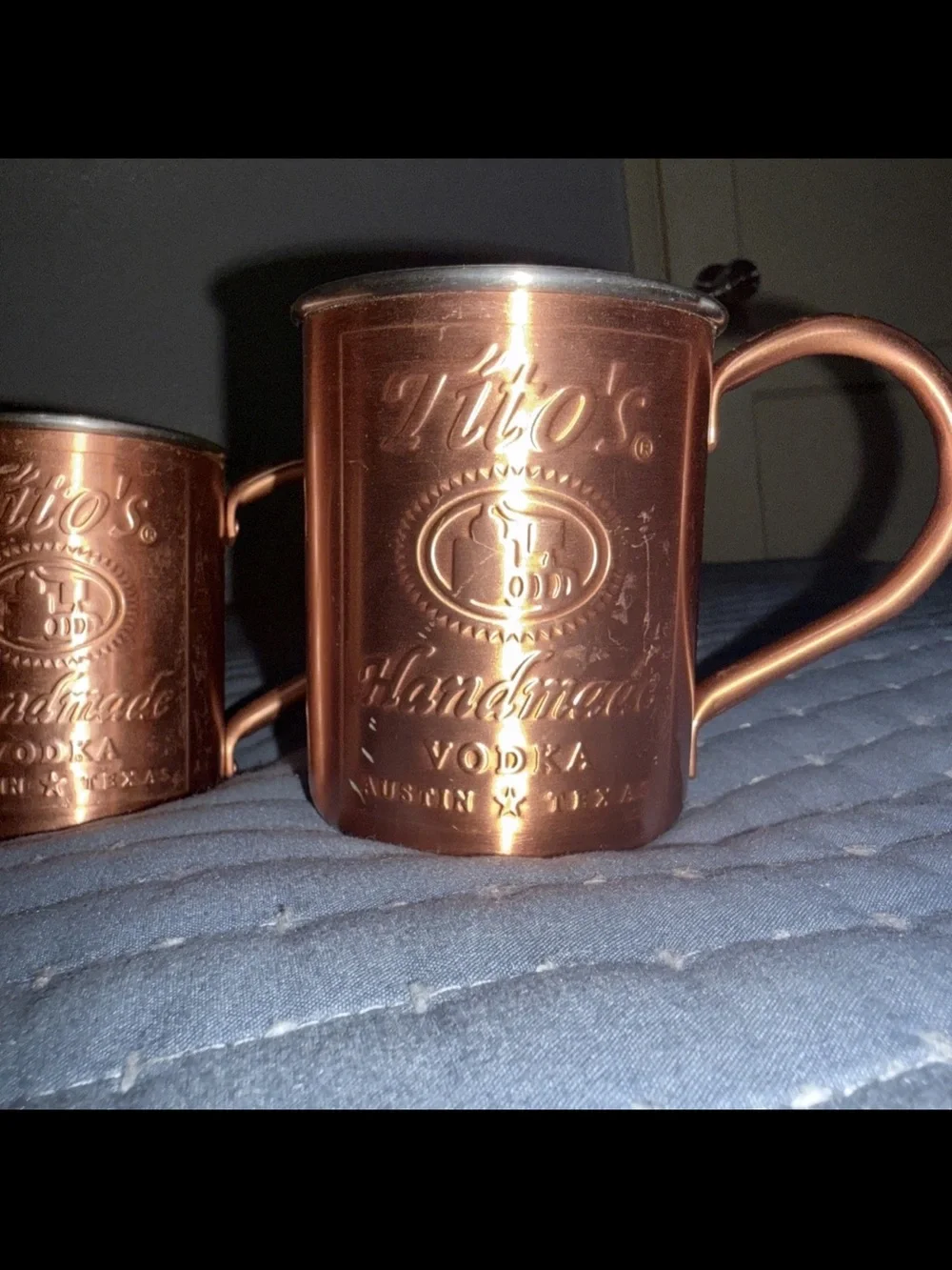 Tito's Handmade Vodka Tito's Vodka Copper / Stainless Steel Lined Mule Mugu lot